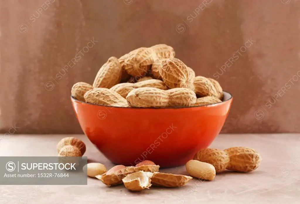 Peanuts in a red bowl, 11/27/2013