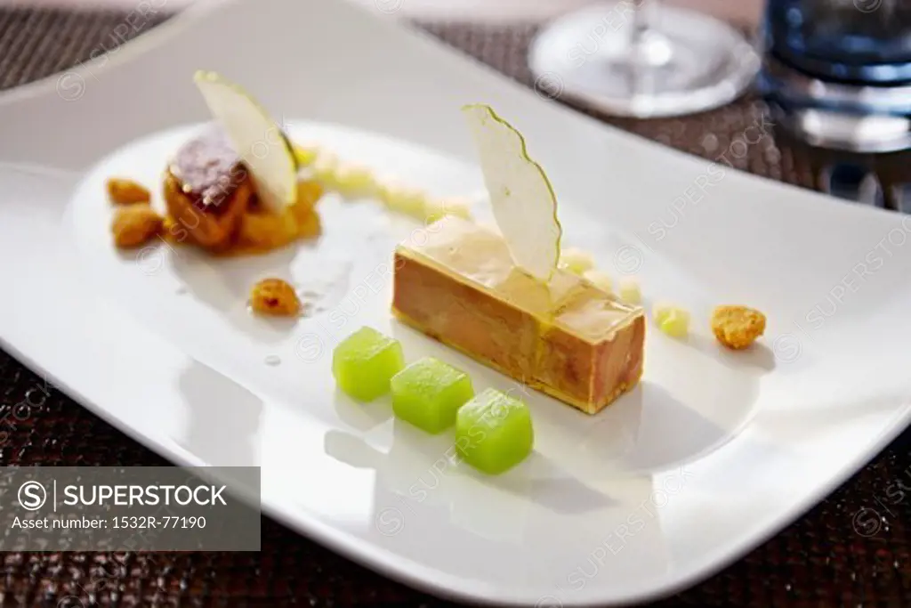 Foie gras with marinated apple, 12/4/2013