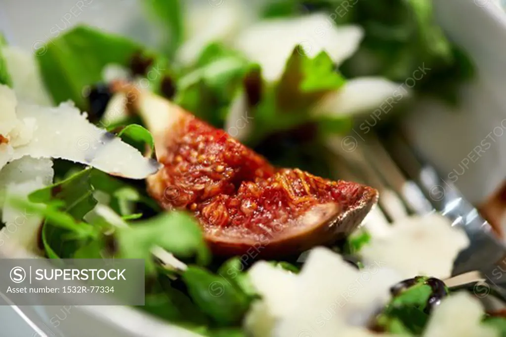 Fresh fig with rocket and parmesan, 12/9/2013