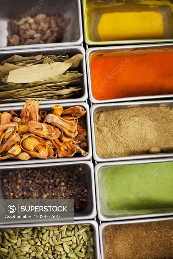 Assorted herbs and spices, 1/7/2014
