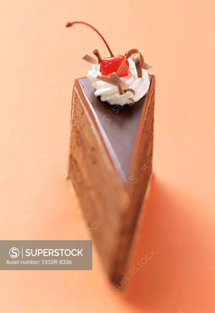 A Slice of Chocolate Layer Cake