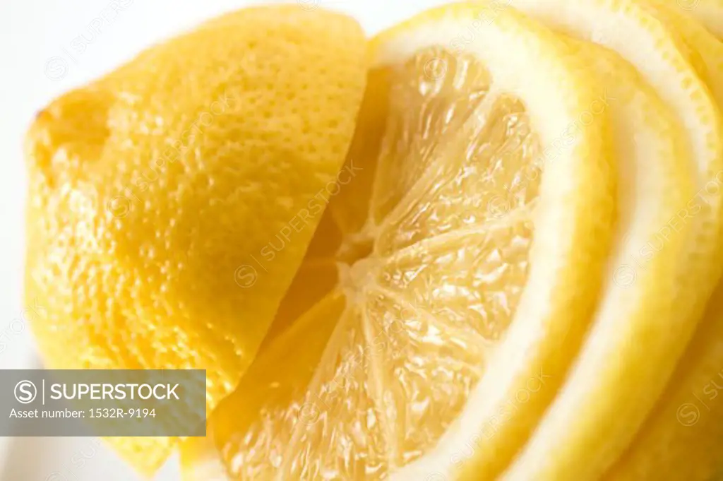 Lemon, sliced (close-up)