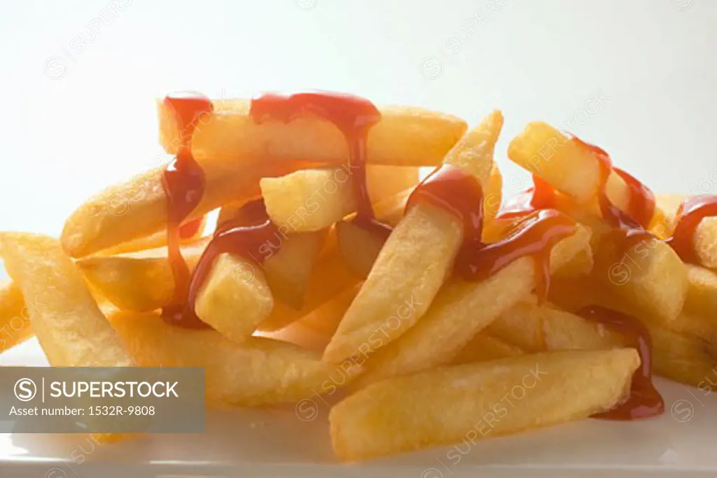 Chips with ketchup
