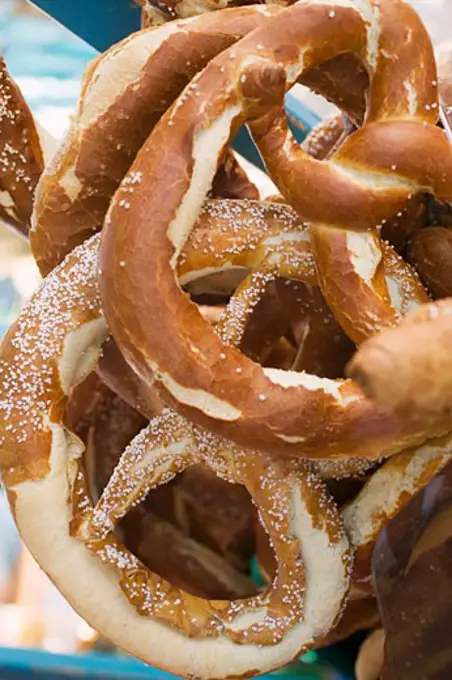 Soft pretzels at Oktoberfest