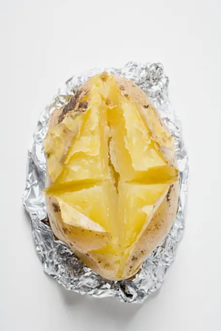 Baked potato from above