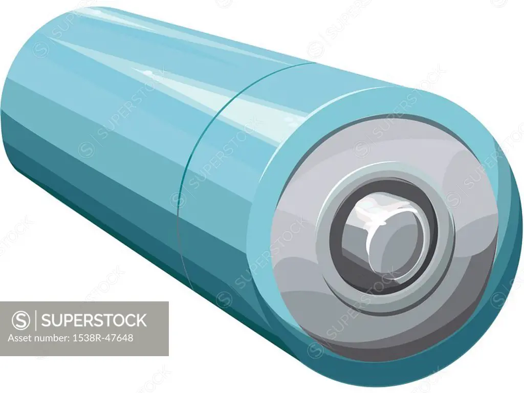 Illustration of a double A battery