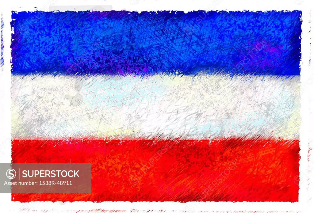 Drawing of the flag of Serbia & Montenegro