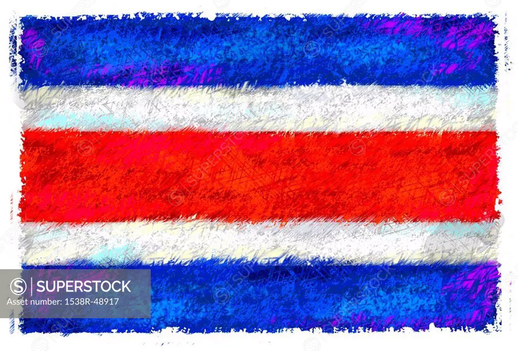 Drawing of the flag of Thailand