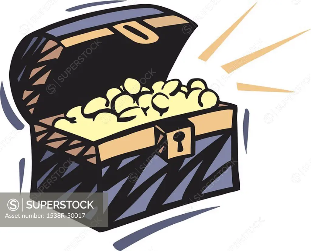Drawing of a treasure chest
