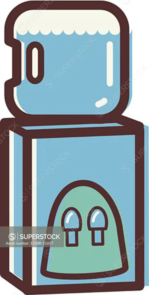 Illustration of a water cooler