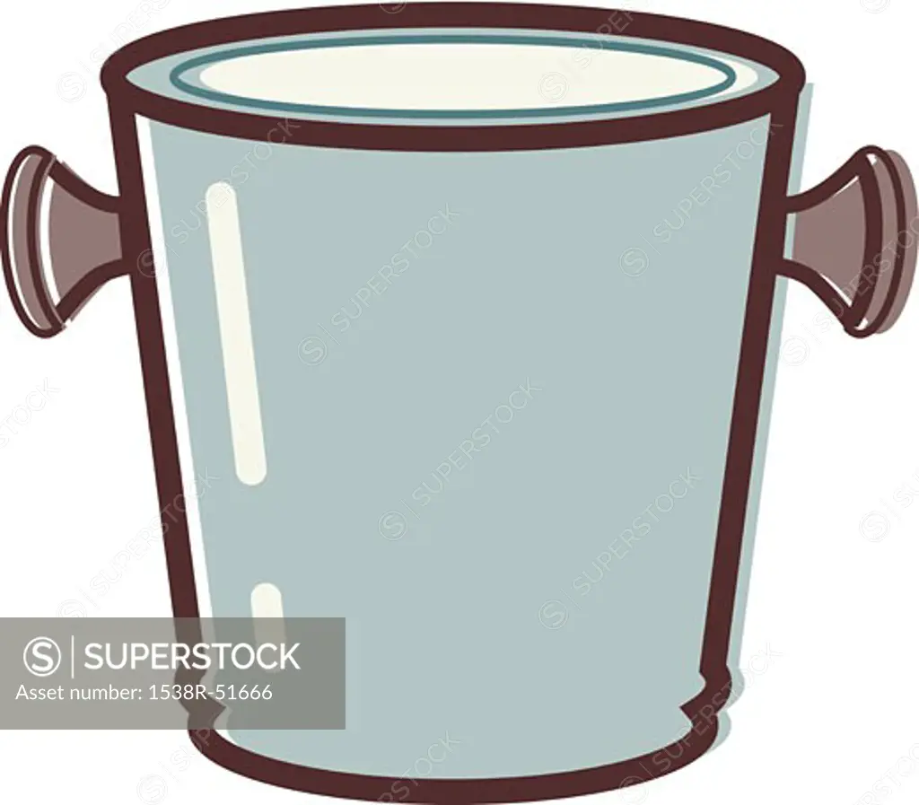 Illustration of an ice bucket