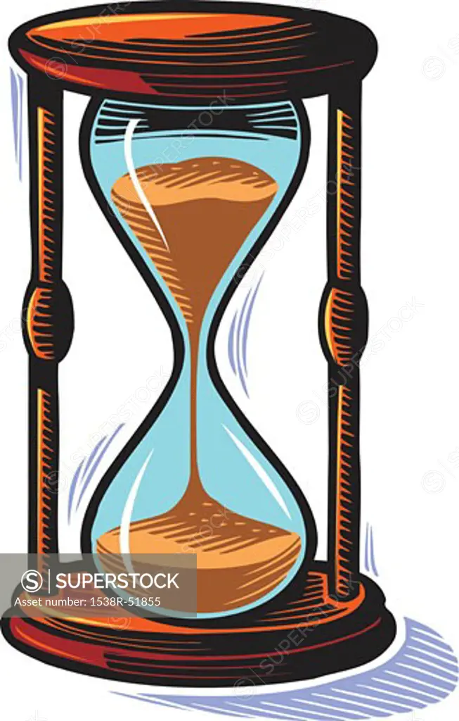 Illustration of an hourglass