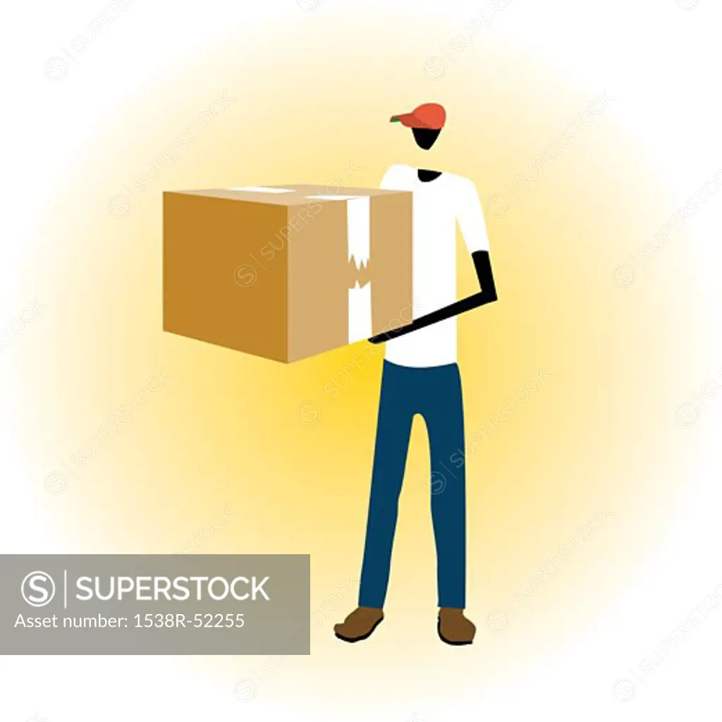 A man holding a box