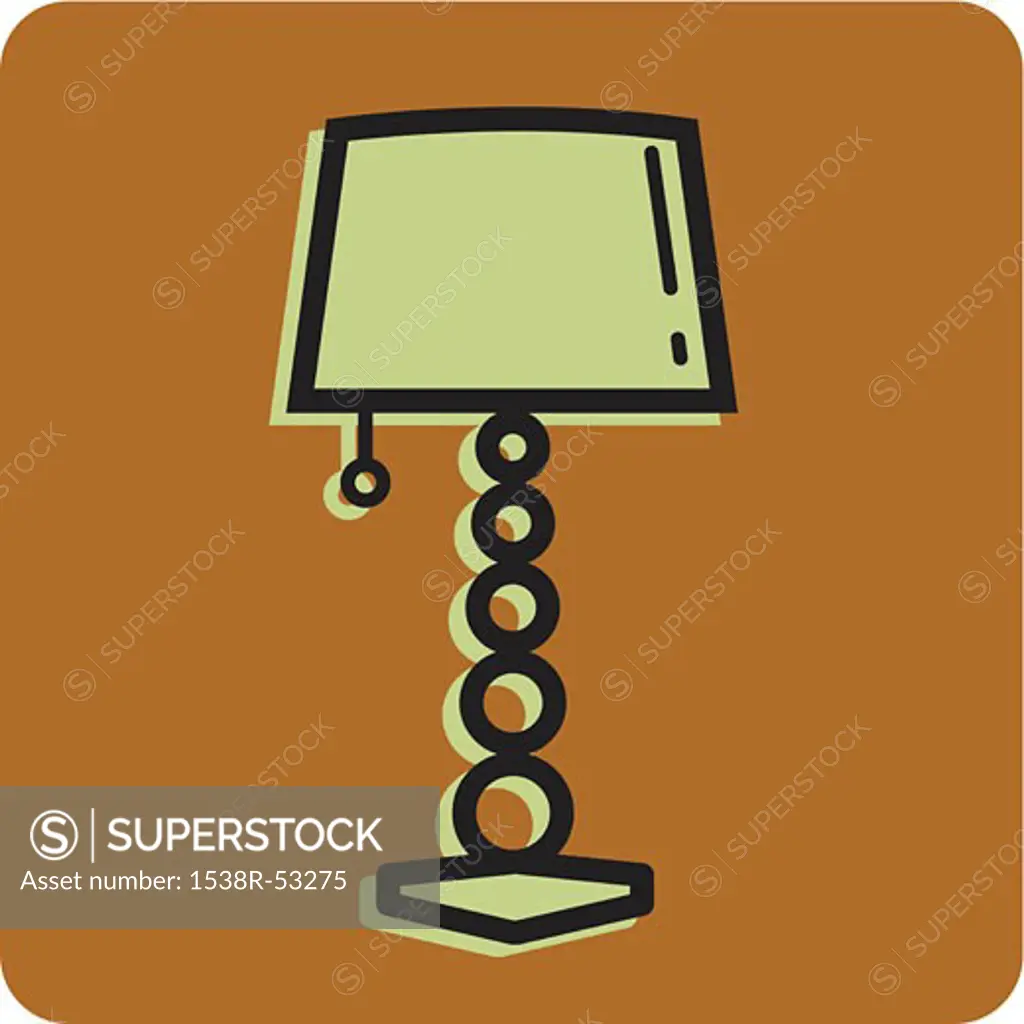 Illustration of a stylish lamp