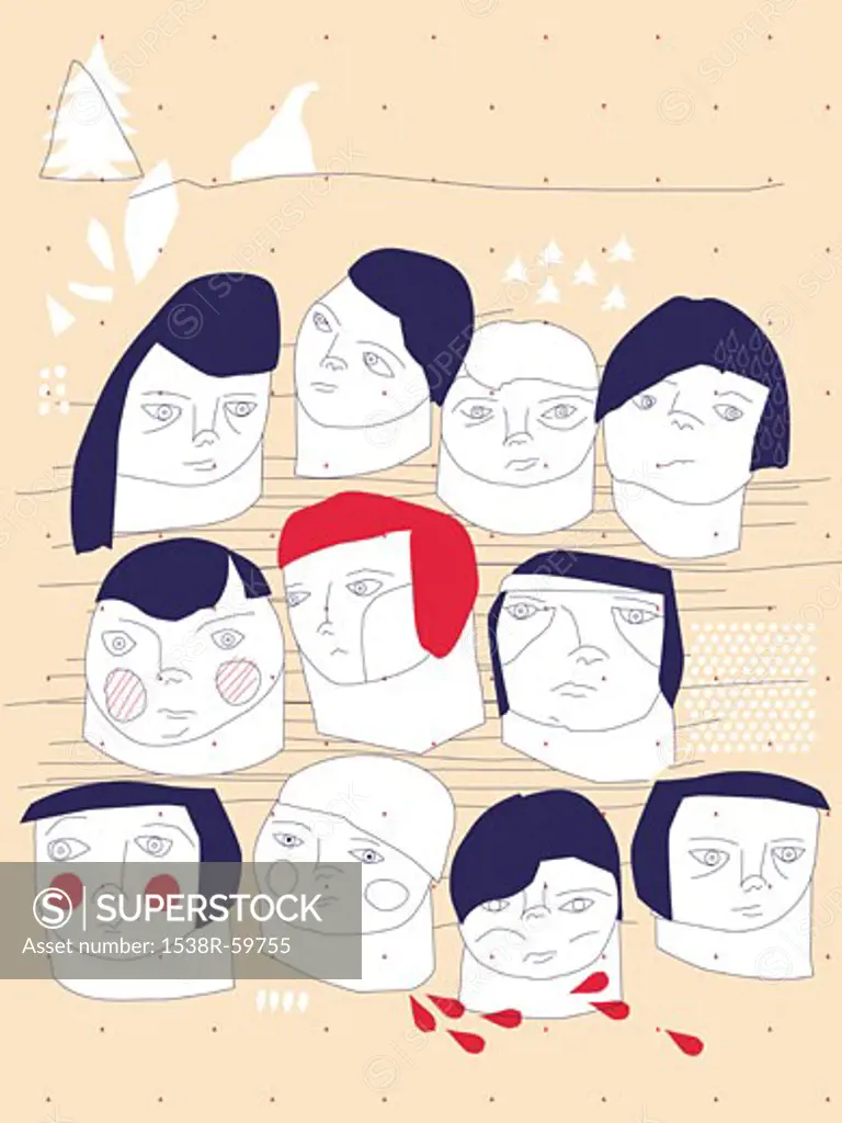 A group of faces