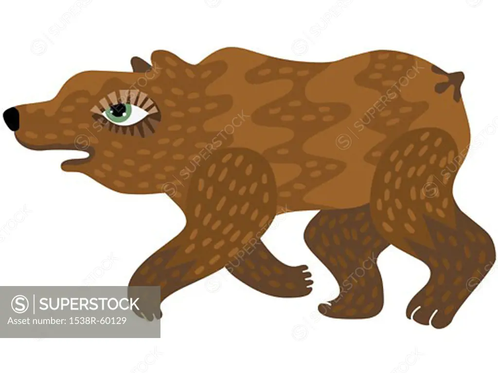 A brown bear