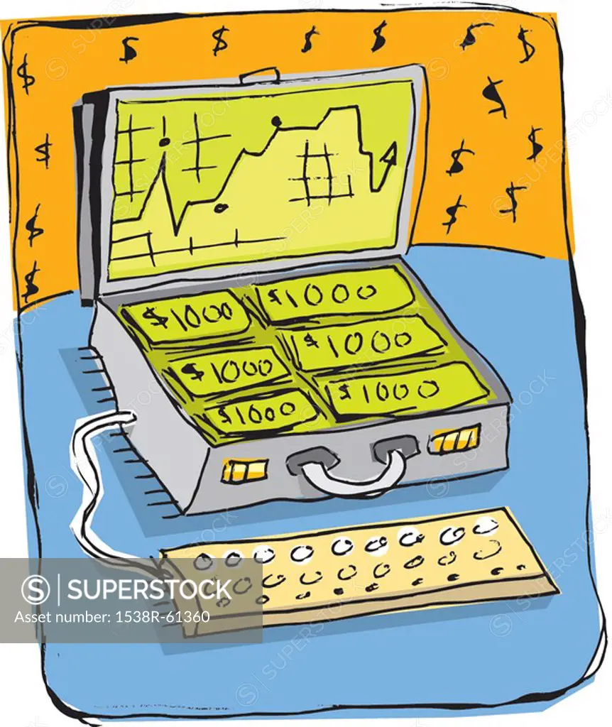 A graphic representation of e-commerce