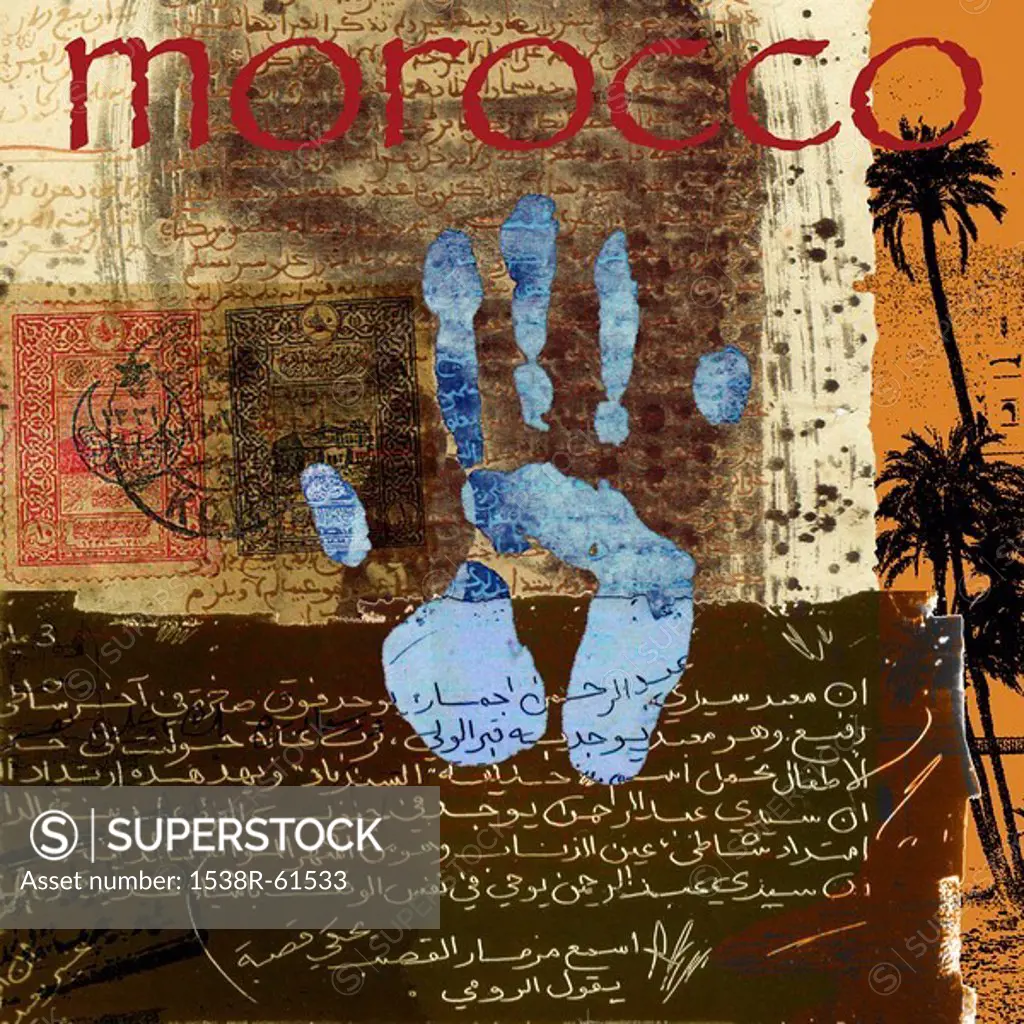 A poster illustrating the essence of Morocco