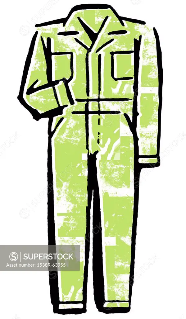 A green jumpsuit