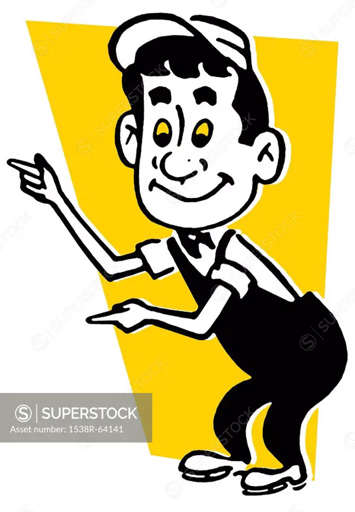 A cartoon style image of a worker