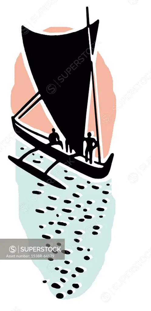 An illustration of a sail boat