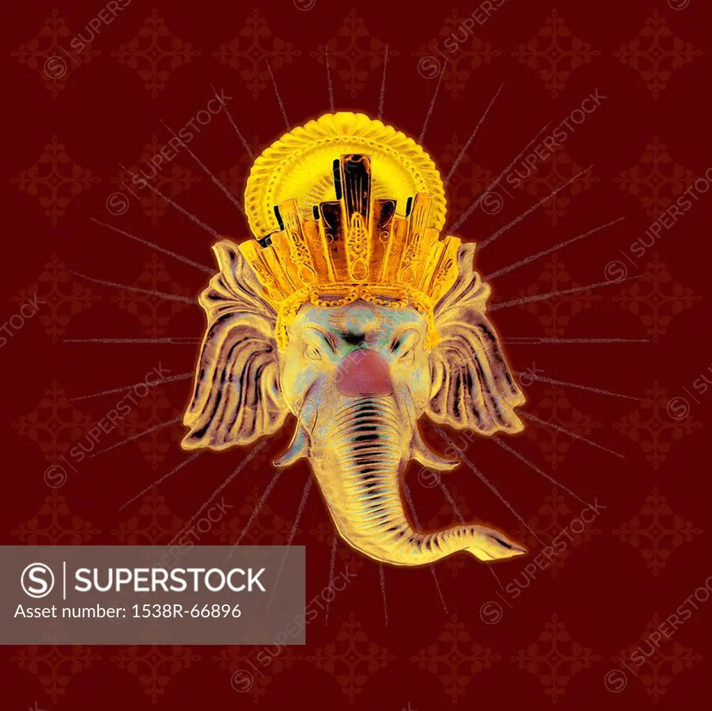 An illustration of a Hindu Indian Deity Ganesh