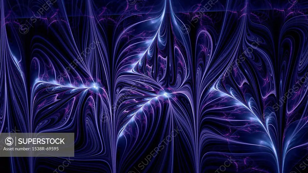 Abstract purple digital illustration
