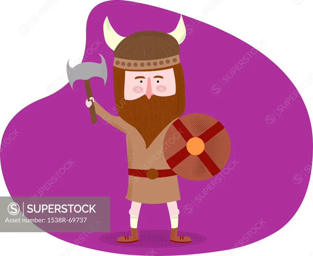 A Viking holding an axe