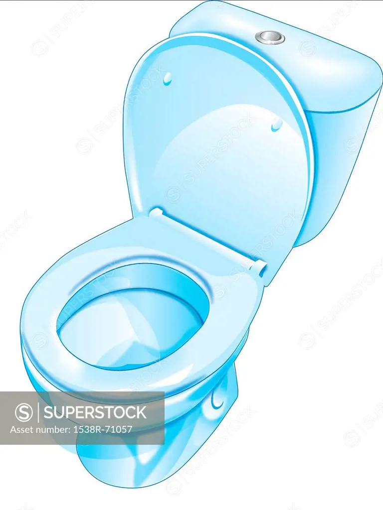 Toilet against white background against white background
