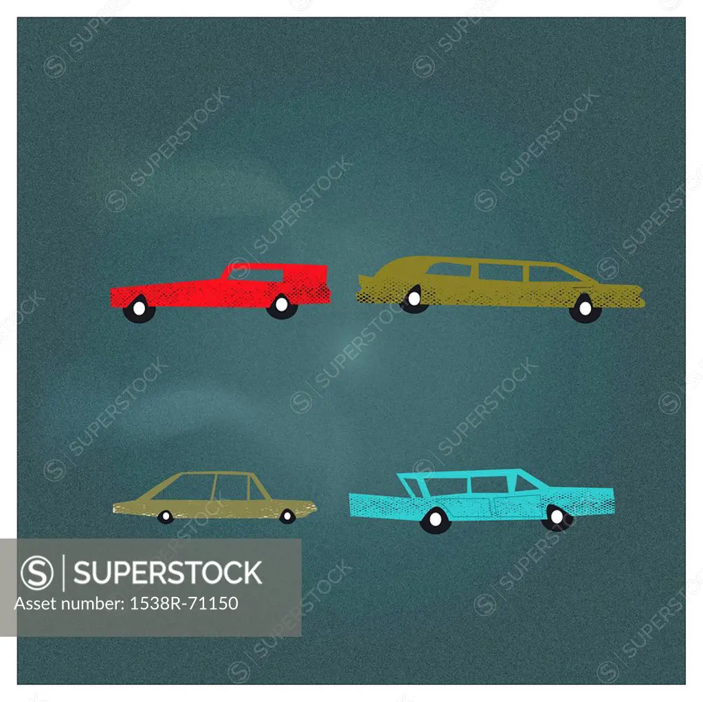 A collection of old cars