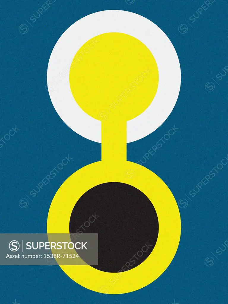 Solstice symbol against blue background