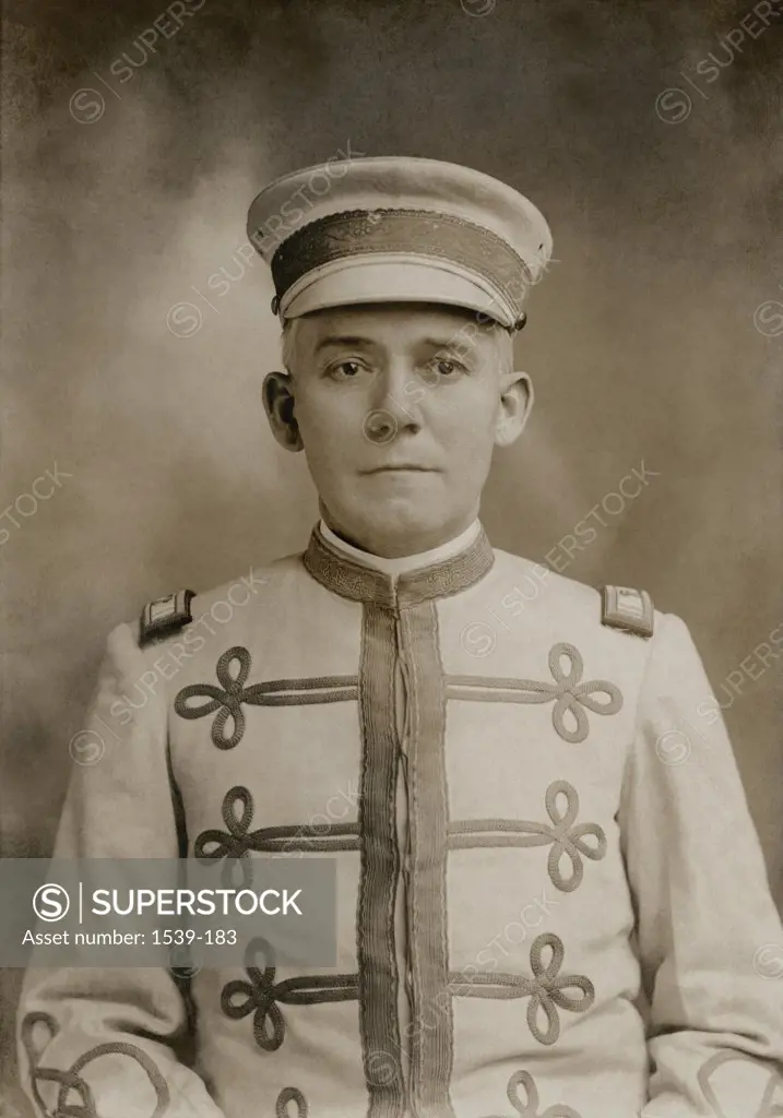 Portrait of a bellhop, c. 1900