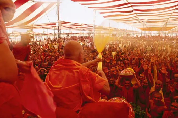 Holi Festival , Swaminarayan , Saurashtra , Gujarat , India