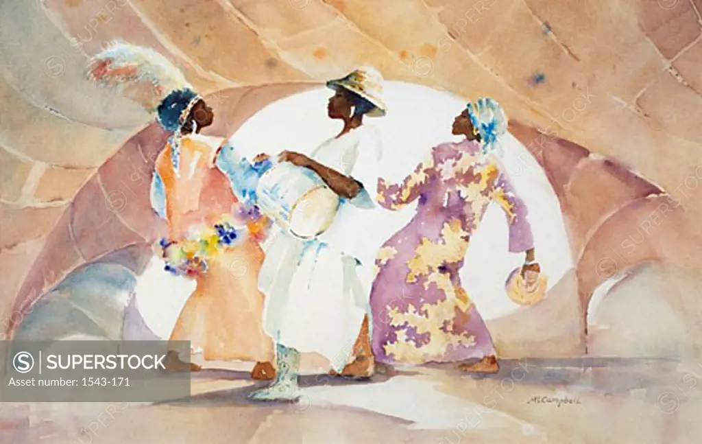 Oddada Dancers Margie Livingston Campbell (b.20th C. American)
