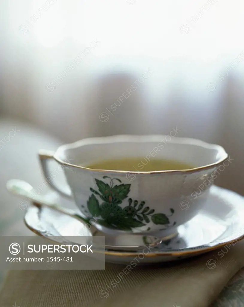 Close-up of a cup of herbal tea