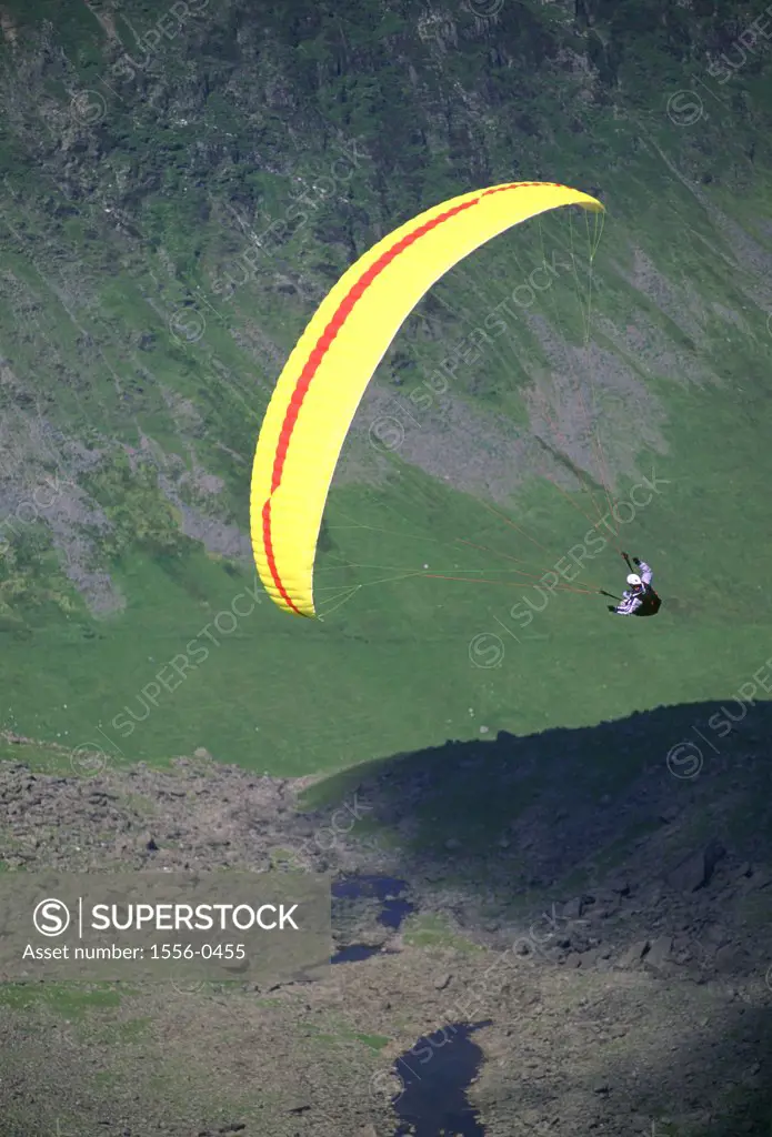 Paragliding, North Wales