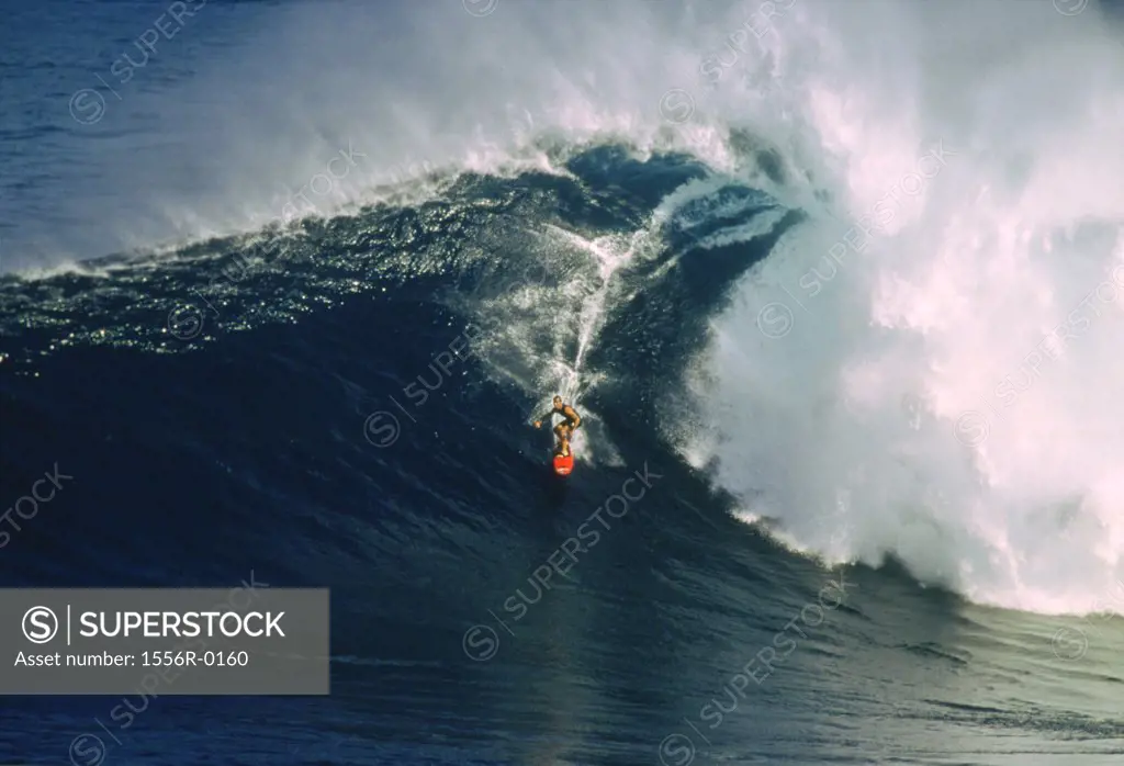 Surfing, Hawaii, USA