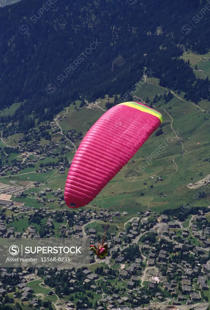 Paragliding, Verbier, Switzerland