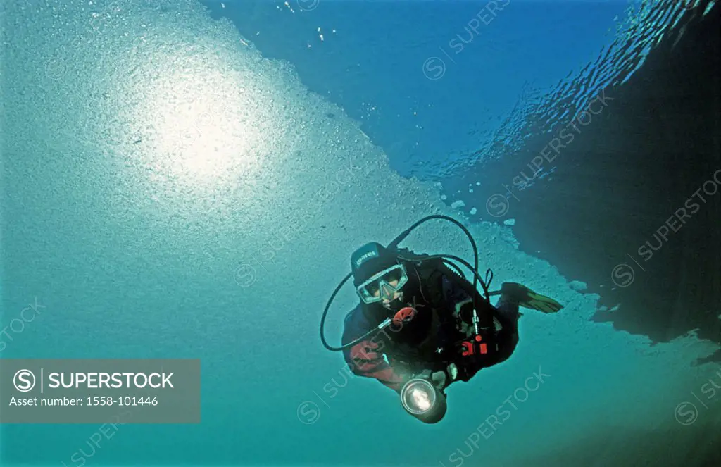 Eistaucher, underwater reception,