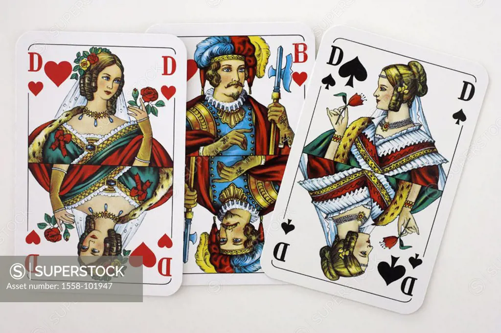 Cards, ladies, jack, heart,  Pik,   Series, cards, heart lady, heart jack, red, Pik-Dame, black, symbol, game, card game, gamble, poker, poker cards, ...