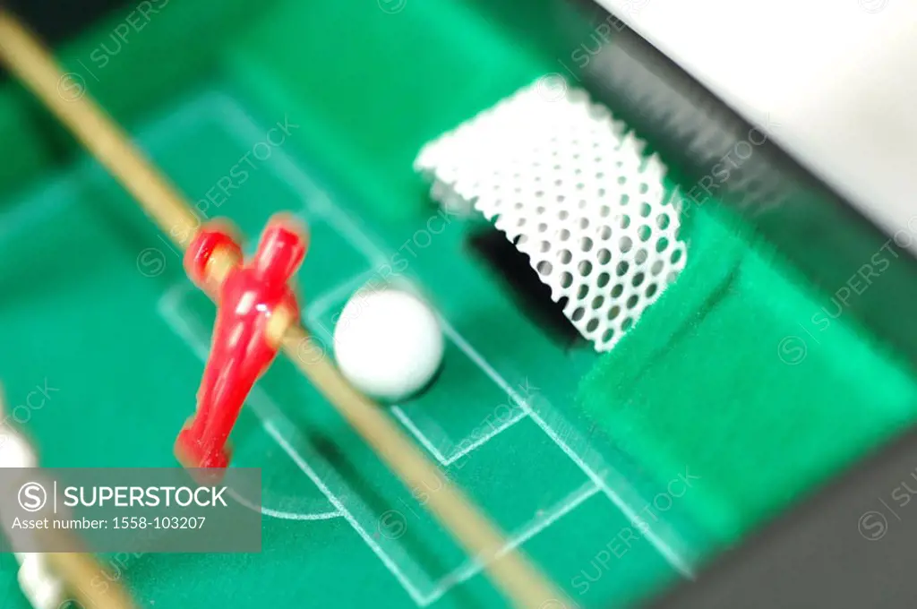 Table football, ball, gate, detail,    Series, table soccer game, players, game scene, leisure time, conversation, game, poles, figures, revolving, ve...