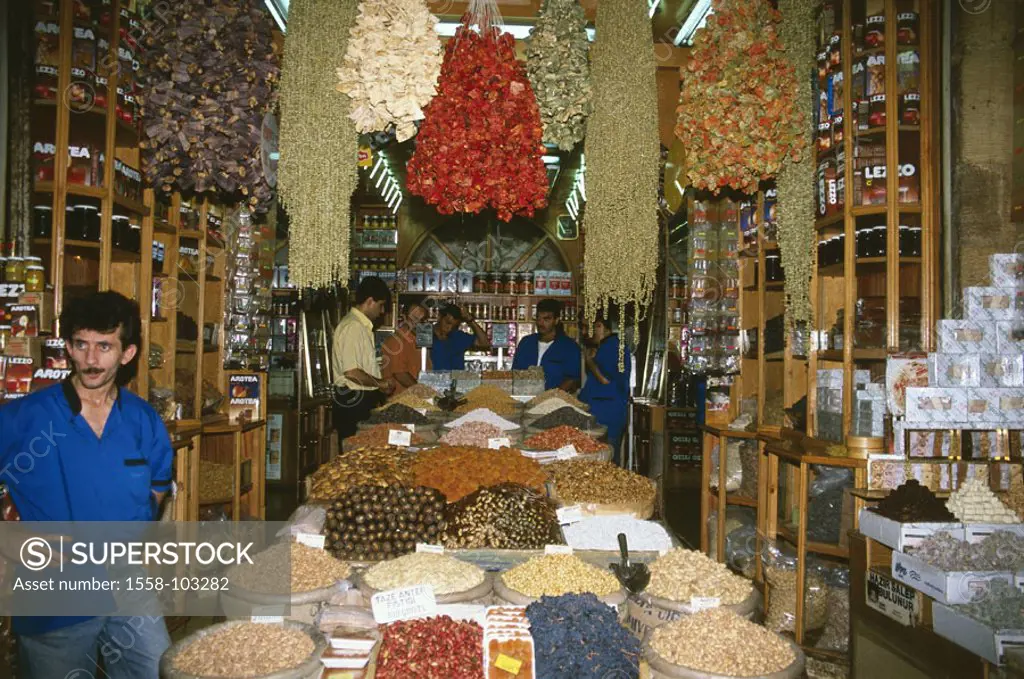 Turkey, Istanbul, bazaar, business, Sale, seasoning, different, Men, , Misir Carsisi, Egyptian bazaar, market, seasoning bazaar, seasoning market, con...