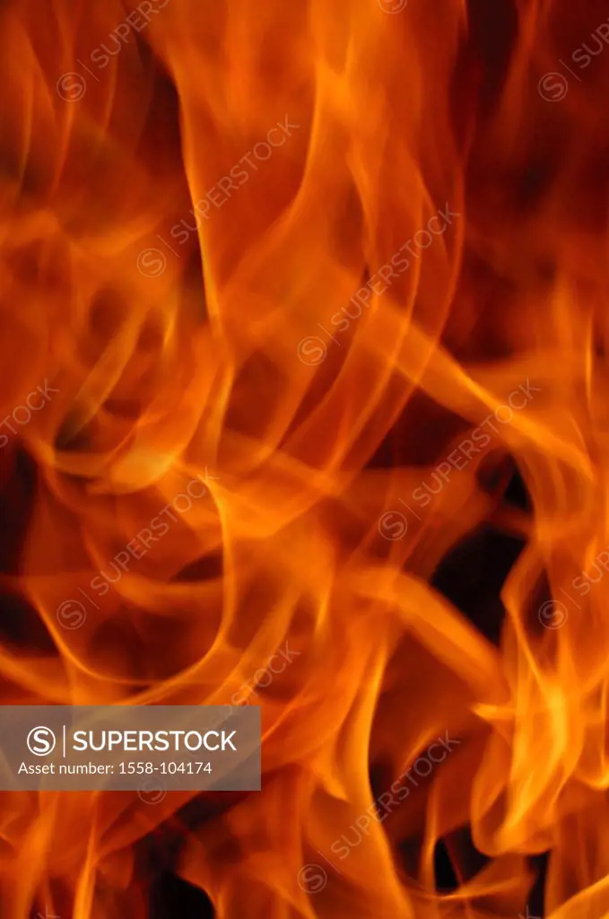 Fires, flames,     Heat, fire, catastrophe, fire disaster, hearth, züngeln, blazes, blazes, red, orange, hotly, destruction, annihilation, heat, eleme...