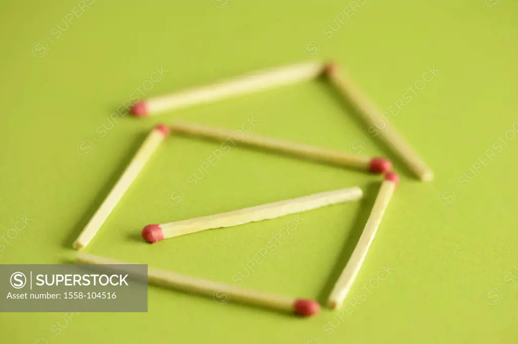 Matches, order, house,    Match house, match little houses, little houses, symbol, dream house, home, one-family house, property, property, dream, ide...