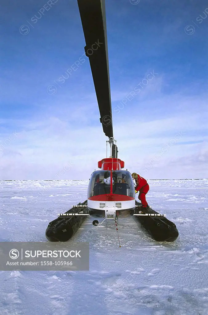 Canada, Iles de la Madeleine pack-ice helicopters winters North America, Magdalen Iceland, winter-landscape, helicopters, isolation, destination, dest...