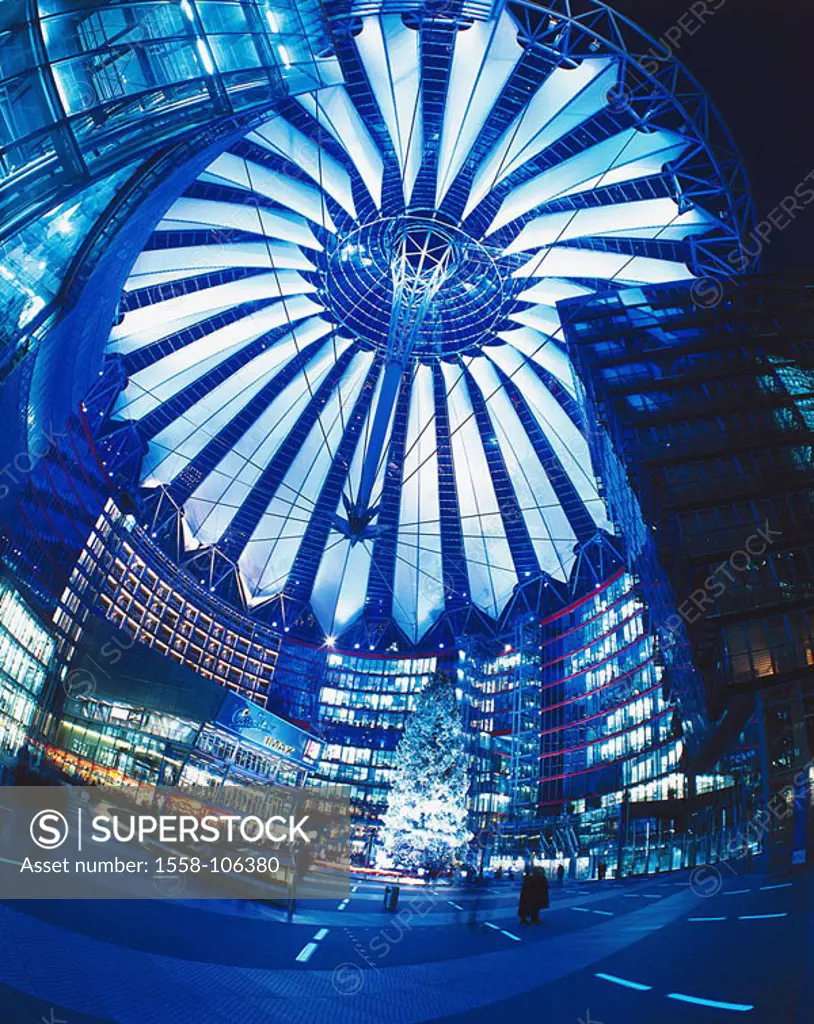 Germany, Berlin, Potsdam place, Sony-Center, indoors city, capital city buildings business-house construction, architecture, modern, dome, roof, glass...
