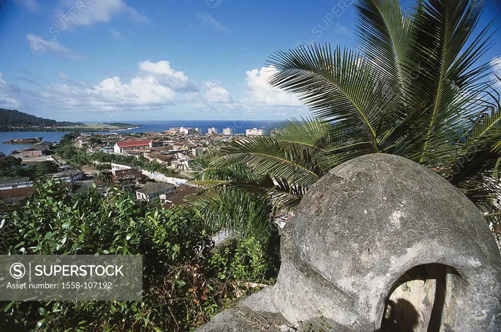 Cuba, Baracoa, place-overview, coast, Central America, village, houses, residences, coast-area, bay, destination, tourism,