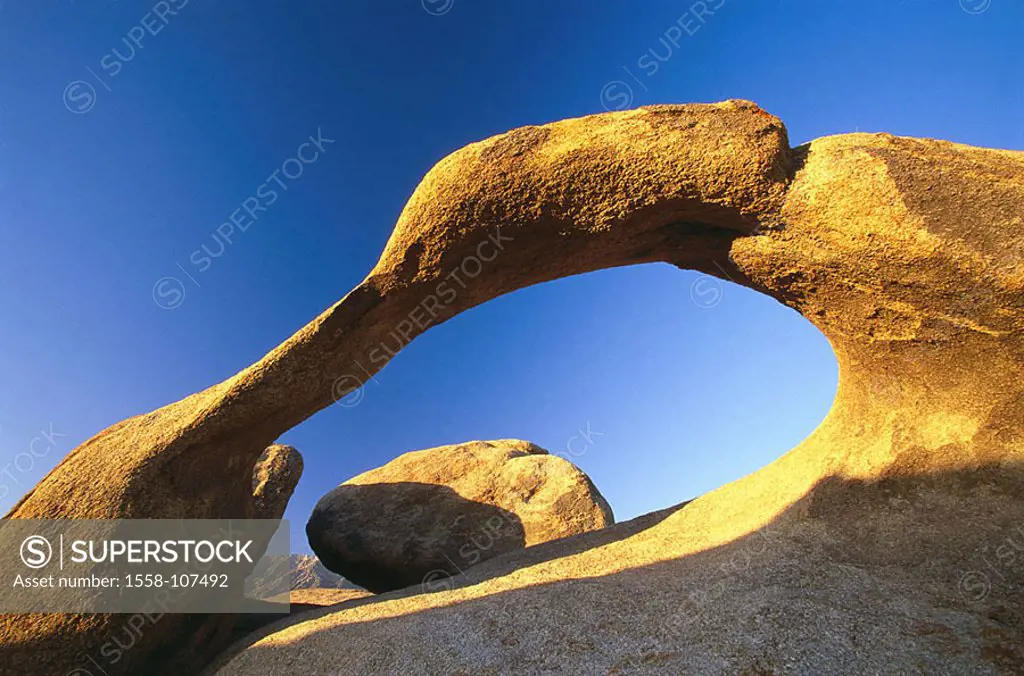 Rock-formation, stone-bow, rock, rocks, rock-bow, bow, nature, geology, formations, erosion, sunny, heavens, blue, cloudless, USA, California, Alabama...