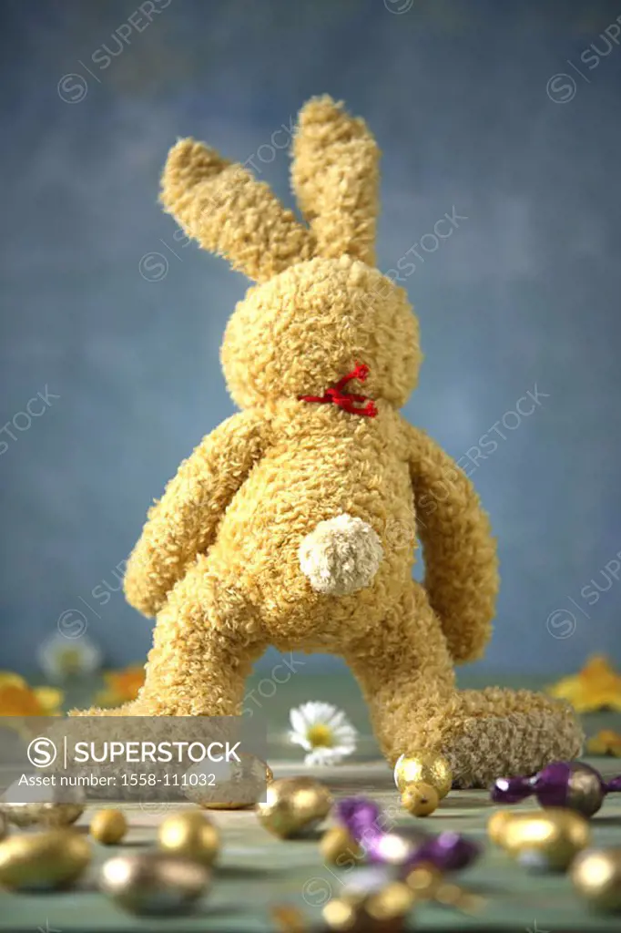Easter, material-hare, back-opinion, candies, Easter eggs, blooms, Easter bunny, material-animal, plush-animal, hare, sweetness, chocolate-eggs, symbo...