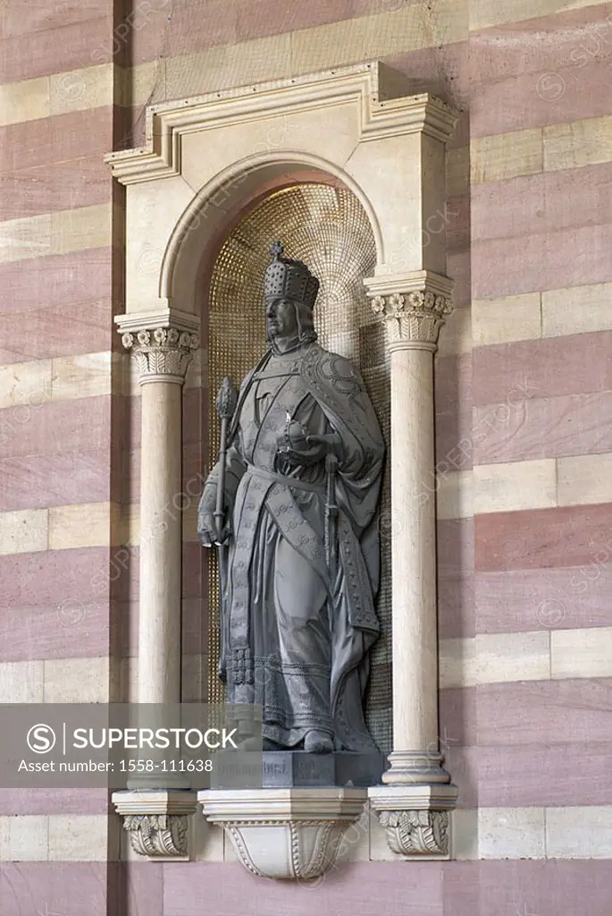 Speyerer, cathedral, builds 1030-1061, since Habsburger, detail, 1981 world-culture-inheritances, Rudolf I , king, Rudolf of Habsburg, Speyer, 04/2006...